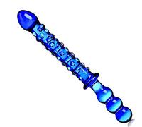 PMBNCF Dildo doppio in vetro BDSM, dildo di cristallo/pene/tappo anale/tappo anale, stimolatore for la masturbazione anale e vaginale del punto G, massaggiatore giocattolo sessuale SM for donne e uomi