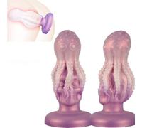 PMBNCF SM Silicone Octopus Tentacle Dildo Anale con Ventosa Morbido Tentacolo Anale Plug Butt Plug Dilatatore Ano Punto G Giocattolo Sessuale Anale for Uomini Donne(S)
