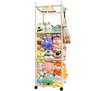 Pmbqifay Porta Peluche, Porta Peluche Verticale, Grande Capacità, Risparmiare Spazio, per la Sala Giochi, Asilo Nido, Camera da Letto, Camera dei Bambini