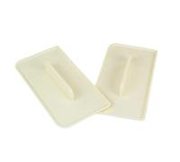 PME 109SE033 Set di Spatole Smoother Rettangolari per Lisciare Il Fondente, Plastica, Bianco, 9.5 x 2.5 x 18.7 cm, 2 unità