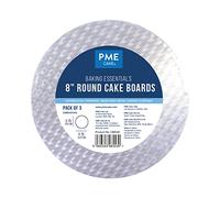 PME Baking Essentials - Cake Board Sottotorta Rotondi 20 cm (8 pollici), 3 Pezzi