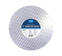 PME Baking Essentials - Cake Board Sottotorta Rotondi 30 cm (12 pollici), 3 Pezzi, Argento Metallico, CBR345