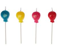PME CA010 Candele Decortive per Torte Palloncini, Cera, Multicolore, 4 x 1.5 x 4 cm