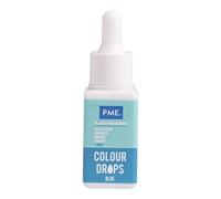 PME Cake Colour Drops Blu | Colorante Alimentare a Base di Olio (20 ml)