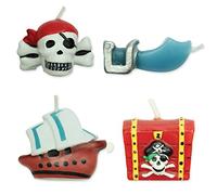 PME - Candele Decorative per Torte - Pirati, Confezione da 4