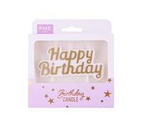 PME - Candele di Compleanno - Happy Birthday - Oro