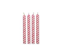 PME - Candeline per Torte a Strisce Rosa, Piccole, Confezione da 24