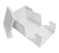 PME CBO800 Scatola Quadrata per Dolci con Coperchio, Plastica, Bianco, 15.2 x 15.2 x 15.2 cm