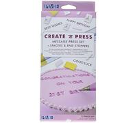 PME Create N Press Message Crea N Set Messaggi Stampa, Bianco, 28.0 x 12.0 x 2.0 cm