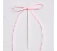 PME Fiocchi Decorativi per Torta | Topper Rosa Chiaro in Nastro, Accessori di Pasticceria (Confezione da 8)