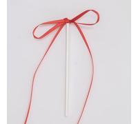 PME Fiocchi Decorativi per Torta | Topper Rosso in Nastro, Accessori di Pasticceria (Confezione da 8)