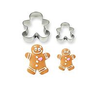 PME - Formine per Biscotti in Acciaio Inox - Omino di Pan di Zenzero, Confezione da 2