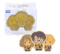 PME HPC401 Potter Tagliabiscotti ad Impressione, Harry, Ron & Hermione, Plastic