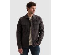 PME Legend Camicia 'Shirt jacket with chest pockets and badge on the sleeve' grigio scuro Uomo - Abbigliamento - Taglie comode - Camicie da uomo PME Legend XL