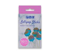 PME LS171 Bastoncini per Lollipop e Cake Pops, Plastica, Trasparente, 0.3 x 0.3 x 11.5 cm, 50 unità