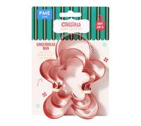 PME Natalizi Set di 3 Tagliabiscotti - Omino di Zenzero