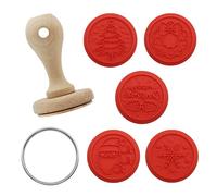 PME Natalizi Set di 7 Stampi a Embossare per Biscotti, Buon Natale