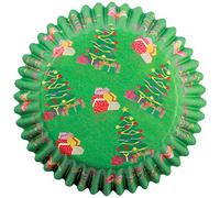 PME - Pirottini di Carta per Cupcake e Muffin, Fantasia Pacchetti Natalizi, 60 Pezzi