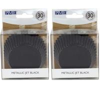 PME - Pirottini di Carta per Cupcake e Muffin - Neri, 30 Unità (Confezione da 2)