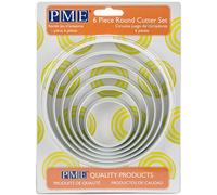 PME PNR5 Tagliapasta e Tagliabiscotti Rotondo, Plastica, Bianco, 12.6x1x12.6 cm, 6 unità
