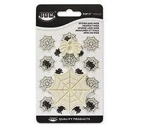 PME Pop It 1102EP022 - Stampo a forma di ragno e ragnatela per decorazione torte, 1,4 x 9,1 x 16 cm, 2 pezzi, colore: Avorio