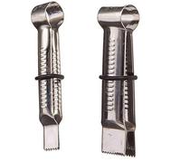 Pme set di 2 pinze seghettate per linee dritte, piccol cm 1,3, grande cm1,9, acc