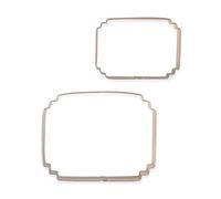 PME Set di 2 stampi per biscotti e torte, colore: argento