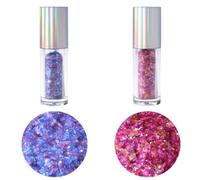 PME Set Glitter Commestibile Scaglie Iridescenti per Decorazione Torte | Ideale da Abbinare a Sprinkle per Torte e Dolci | Dreamy Unicorn (3g) & Pink Topaz (3g) | Magic Sparkles (2 Unità)