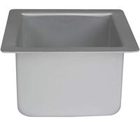 PME SQR064 Teglia Professionale, Alluminio, Argento, 15 x 15 cm
