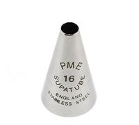 PME ST16 Bocchetta Decorativa Professionale, Acciaio Inossidabile, Argento, 1.72 x 1.72 x 2.5 cm