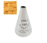 PME ST19B Bocchetta Decorativa Professionale, Acciaio Inossidabile, Argento, 1.72 x 1.72 x 3.3 cm