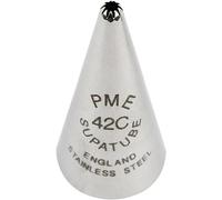 PME ST42C Bocchetta Decorativa Professionale, Acciaio Inossidabile, Argento, 1.72 x 1.72 x 3.47 cm