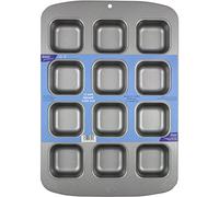 PME - Stampo per 12 Dolcetti Quadrati, in Acciaio al Carbonio Antiaderente