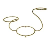 PME SWG585 Alzata a Forma di Cigno per Torte a 3 Piani, Acciaio, Oro, 60 x 31 x 46 cm