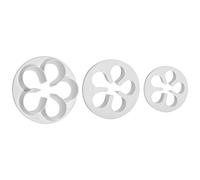 PME - Tagliapasta per Cake Design - Fiore 5 Petali, Grandi, Confezione da 3