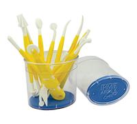PME TC606 Set Utensili per Cake Design, Plastica, Giallo, 1x1x16 cm