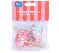 PME Toppers Decorazioni per Torte di San Valentino - Dolce Su Di Te, Set 24
