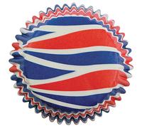 PME Union Jack Pirottini per Cupcake e Muffin, Carta, Multicolore, 100 unità