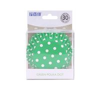 PME verde polka dot cupcake casi, foglio foderato, Pk/30