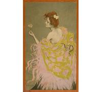 PMEFGJDPE Dipinti Famosi Arte Stampa Tela Stampa di Immagini Tela Diseño para el Cartel Sífilis de Ramon Casas I Carbo per la Decorazione Della Parete 60x90cm