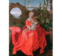 PMEFGJDPE Dipinti Famosi Arte Stampa Tela Stampa di Immagini Tela La Virgen y el Niño La Dama del Iris de Alberto Durero per la Decorazione Della Parete 60x90cm