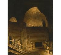 PMEFGJDPE Dipinti Famosi Arte Stampa Tela Stampa di Immagini Tela Mina de cobre Falun por Pehr Hilleström per la Decorazione Della Parete 60x90cm