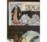 PMEFGJDPE Dipinti Famosi Arte Stampa Tela Stampa di Immagini Tela Retrato de Émile Zola por Edouard Manet per la Decorazione Della Parete 60x90cm