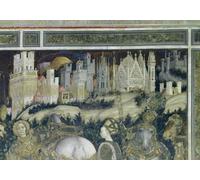 PMEFGJDPE Dipinti Famosi Arte Stampa Tela Stampa di Immagini Tela San Jorge y la de Trebisonda de Antonio Pisanello per la Decorazione Della Parete 60x90cm