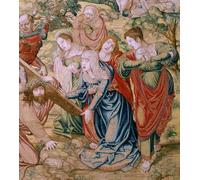 PMEFGJDPE Dipinti Famosi Arte Stampa Tela Stampa di Immagini Tela Serie la Pasión de Cristo Caída en el Camino del Calvario de Bernard Van Orley per la Decorazione Della Parete 60x90cm