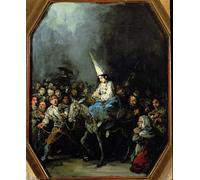 PMEFGJDPE Dipinti Famosi Arte Stampa Tela Stampa di Immagini Tela una mujer maldita de eugène lucas velazquez per la Decorazione Della Parete 60x90cm