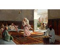PMEFGJDPE Dipinti Famosi Arte su Tela Pittura Astratta Danza de los Velos de Enrique Simonet per Decorazioni per la Casa 60x90cm