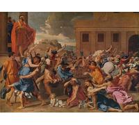 PMEFGJDPE Dipinti Famosi Arte su Tela Pittura Astratta El rapto de las sabinas de Nicolas per Decorazioni per la Casa 60x90cm