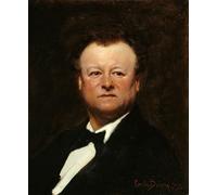 PMEFGJDPE Dipinti Famosi Arte su Tela Pittura Astratta Retrato de Jean-françois Berthelier por Charles Emile Auguste Carolus Duran per Decorazioni per la Casa 60x90cm