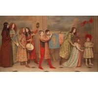 PMEFGJDPE Dipinti Famosi Arte su Tela Pittura Astratta un desfile de la infancia del famoso pintor per Decorazioni per la Casa 60x90cm